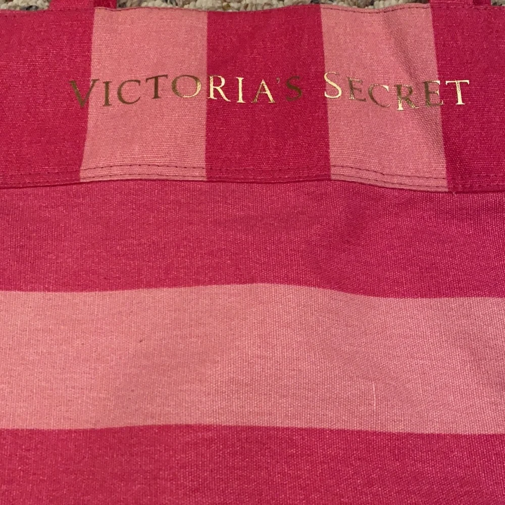 Victoria’s Secret Pink Striped Tote Bag